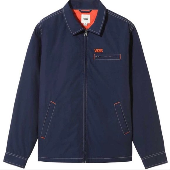 💖MEGA SALE💖VANS Pro Stitched Station Women’s Size Jacket Blue VN0A4CWPLKZ - Picture 4 of 9